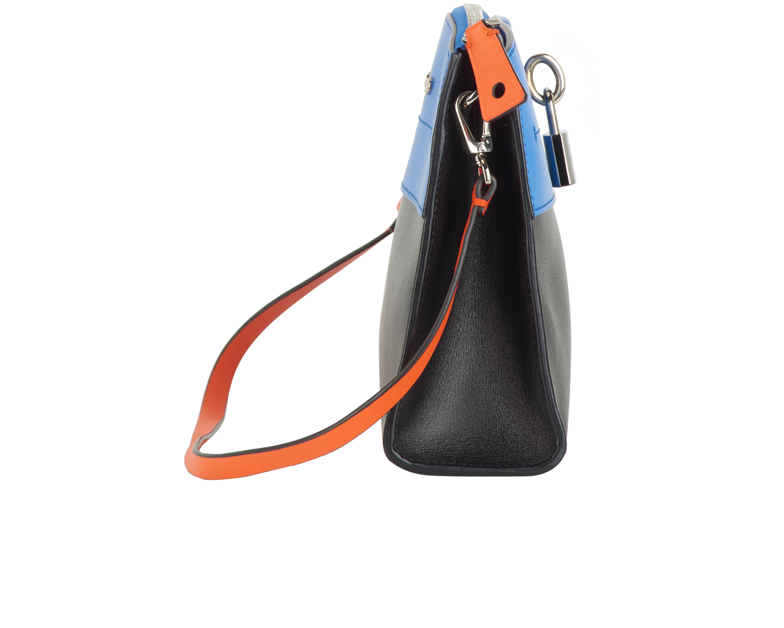 Mahina Stellar PM, &pound;595, Handbags, Blue, Leather, Side view